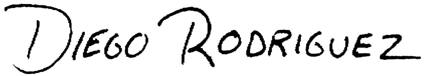 Diego Rodriguez's Signature