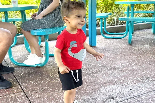 Photograph of baby Cyrus on his second birthday