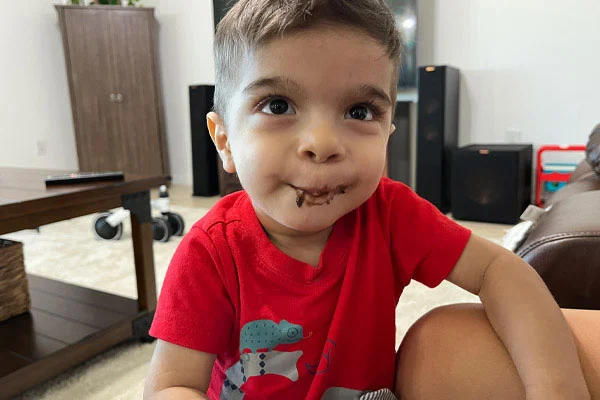 Photograph of baby Cyrus on his second birthday