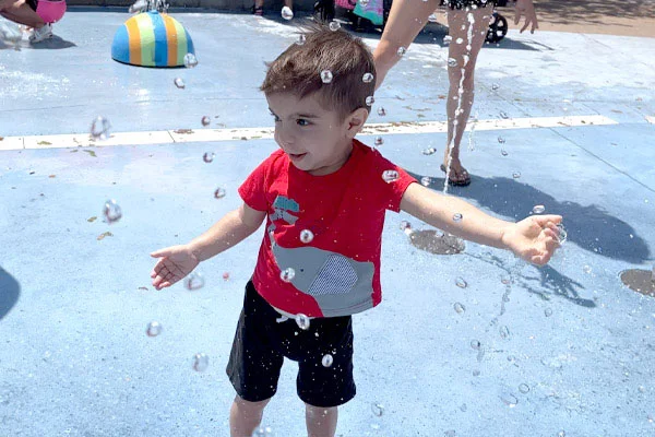 Photograph of baby Cyrus on his second birthday
