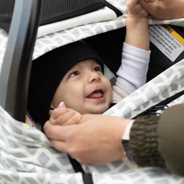 Photograph of Baby Cyrus in his cot