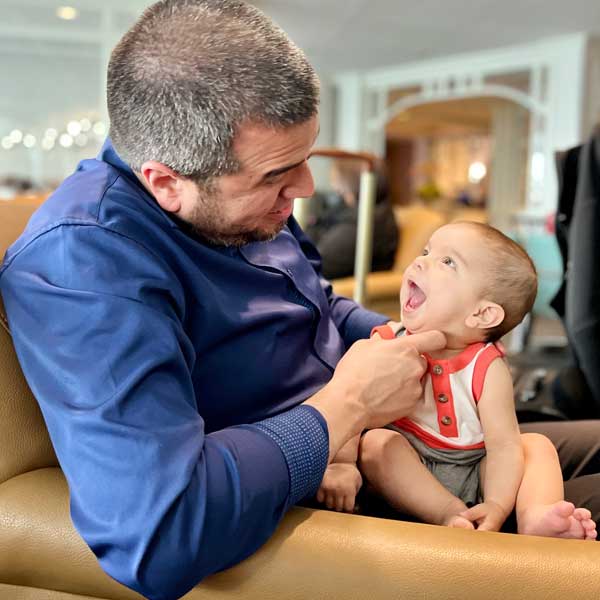 Photograph of Baby Cyrus and Diego